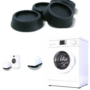 NWT Ideaworks Washing Machine Anti-Vibration Pads, 1-pack, Black, 4 Count